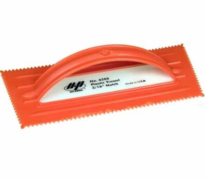 5mm Notched Plastic Orange Trowel