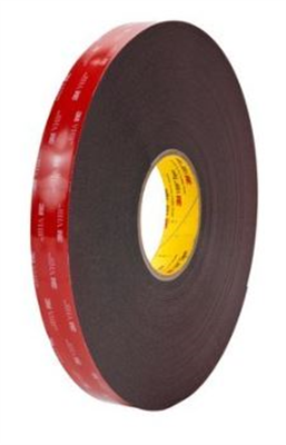 3M 5925 VHB Black Tape - 0.6mm x 12.7mm x 66m