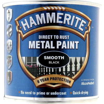 250ml Hammerite Smooth Black