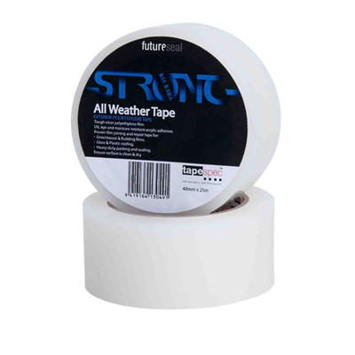 72mm x 25m Exterior All Weather PE Clear Tape (12)