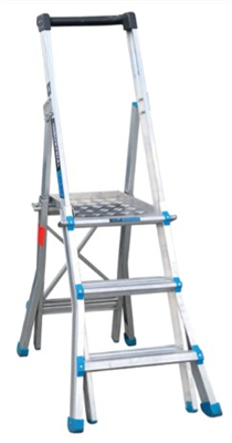 Easy Access Height Adjustable Platform Ladder 3-5 Steps