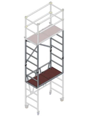 Easy Access Foldaway Scaffold Upper Tower Pack