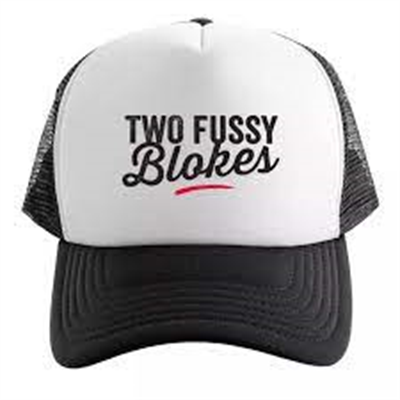 Two Fussy Blokes Trucker Cap - White