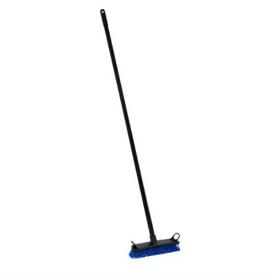 300mm Deck Scrubbing Brush with extension pole BLUE PLASTIC