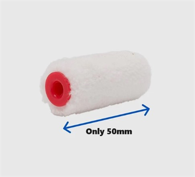 50mm 5mm Nap Two Fussy Blokes Microfibre Roller - 4 Pack