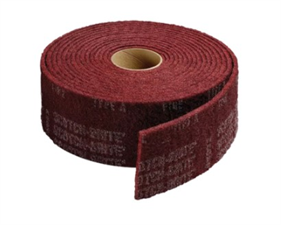 3M 7447 Scotch-Brite 150mm x 10m Maroon General Purpose Roll