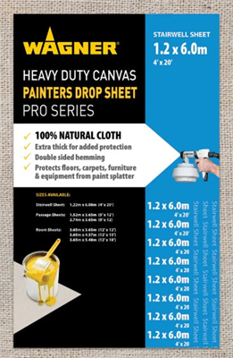 4ft x 20ft Wagner Canvas Drop Sheet