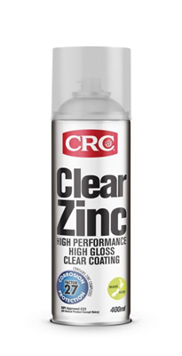 400ml CRC 2102 Zinc CLEAR Aerosol