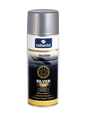 400g Aerosol Roberlo Aircolor Silver Wheel Enamel