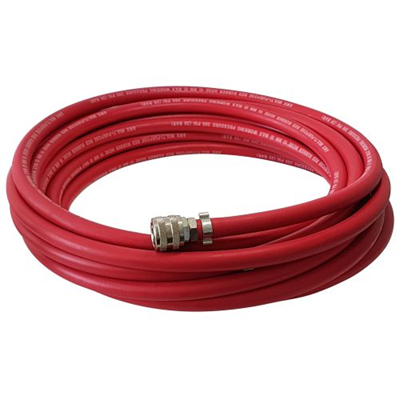 20m Red 10mm AMX Rubber Air Hose