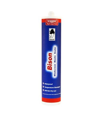 300ml Bison Windscreen Mastic Sealant Black