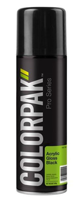 400g Colorpak Aerosol - Colour Black Gloss