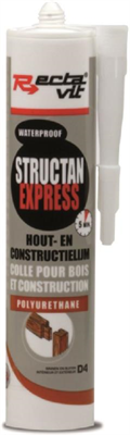 310ml Structan Xpress PU Adhesive Gel -5 min- Translucent