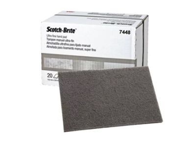 3M 7448 Scotchbrite Ultra Fine Pads Grey B20