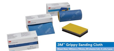 3M GRIPPY SANDING CLOTH - 20 SHEETS ROLL