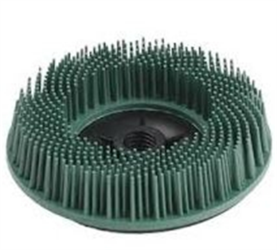 115mm 50g Right Angle Bristle Disc Green 5/8 Thread -Each