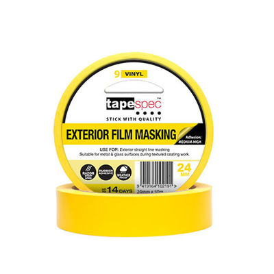 24mm #9 Yellow Exterior Waterproof Tape - Roll