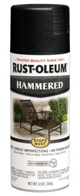 12oz Rust-Oleum Hammered Aerosol - Black