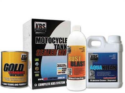 KBS Motorcycle Fuel Tank Sealer Kit up to 20L Tank