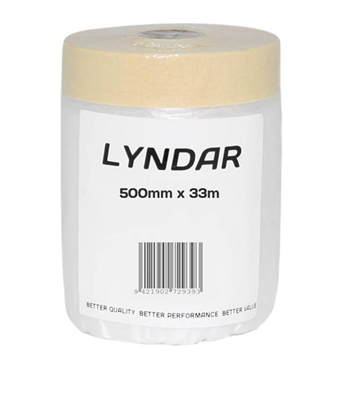 550mm Lyndar Pretaped Masking Film 33m