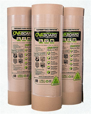 Ovaboard Heavy Duty Temp Floor Protection Cardboard 30m Roll