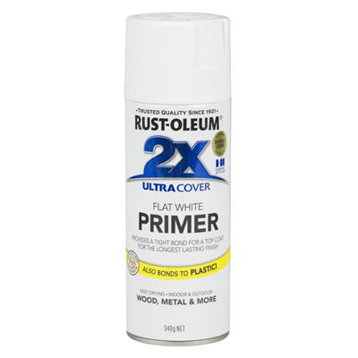 340g Rust-Oleum 2X Ultra Cover Primer - Flat White