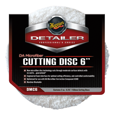 150mm Meguiars DMC6 DA Microfibre Cutting Discs 2Pk