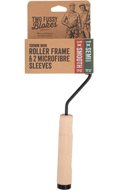 280mm Short Mini Paint Roller Frame + 2 Microfibre Rollers