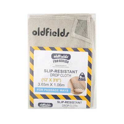 12' x 3'6" Oldfields Slip Resistant Drop Cloth (3.6m x 1m)