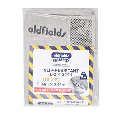 10' x 8' Oldfields Slip Resistant Drop Cloth (3m x 2.4m)