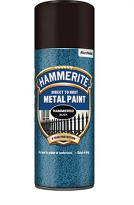 400ml Hammerite Hammered Black Aerosol