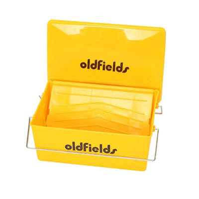 330mm Oldfields Yellow Plastic Roller Bucket with Ramp & Lid