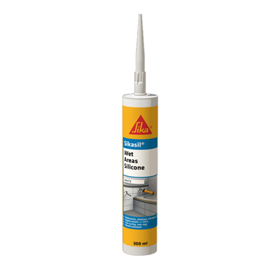 300ml Sikasil Wet Areas Silicone - Cartridge - White