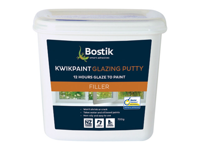 700g Bostik Ultra Kwikpaint Glazing Putty -(2x 350g Sausage)