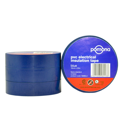 Blue Insulation Tape Flame Retardant Electrical PVC 18mmx20m