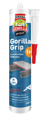 310ml Gorilla Grip 1 Hour Cure Construction Adhesive