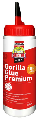 500ml Gorilla Glue 01494 Premium Express Adhesive 1 Hour