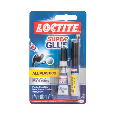 2gm & 4ml Loctite Super Glue 2-part All Plastics