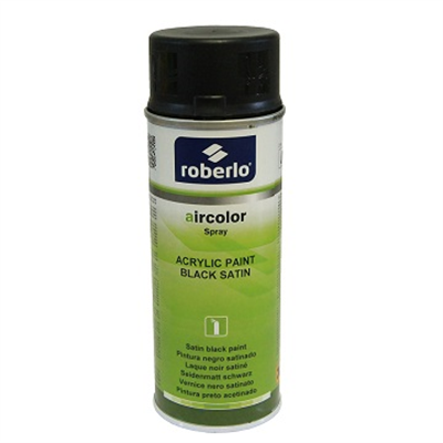 400ml Aerosol Roberlo Aircolor Satin Black