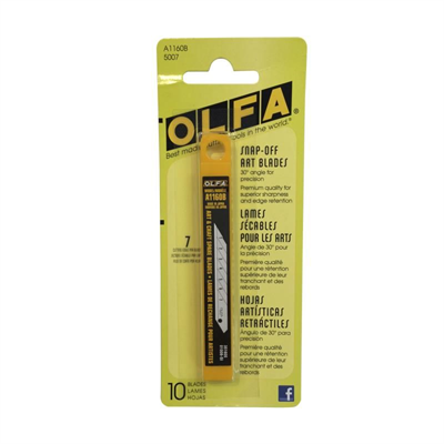 GT1052 OLFA 30 Deg Blades 9mm - 10 Pack