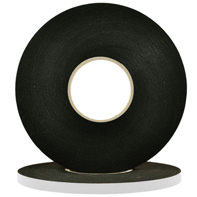 6mm x 3mm Soft Black PVC Foam Tape x 25m