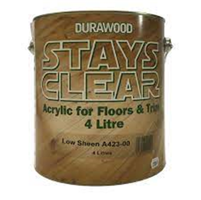 4L Durawood A423 Stays Clear Acrylic Low Sheen