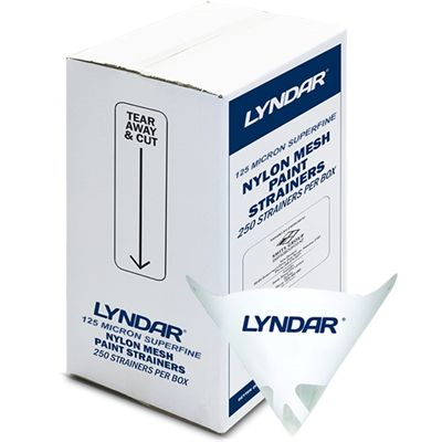 Lyndar Paper Paint Strainer Superfine 125 Micron - 250 Pack