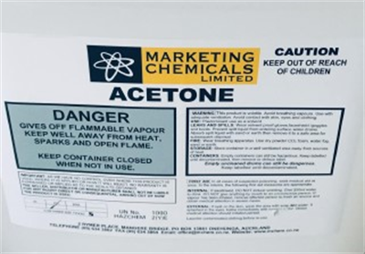 LABEL for 1L Acetone - Each