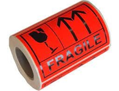 Fragile PVC Lable 72mmx100mmx66m (Roll 240)