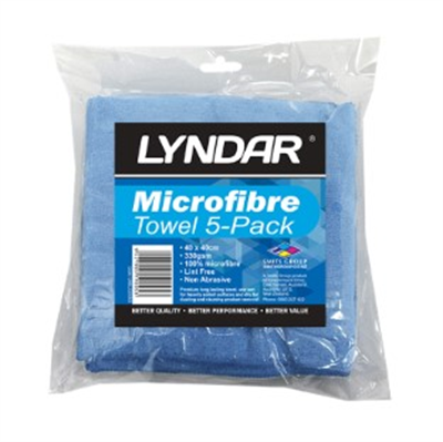 LYNDAR Microfibre Cloth Red 40x40 330gsm - EACH