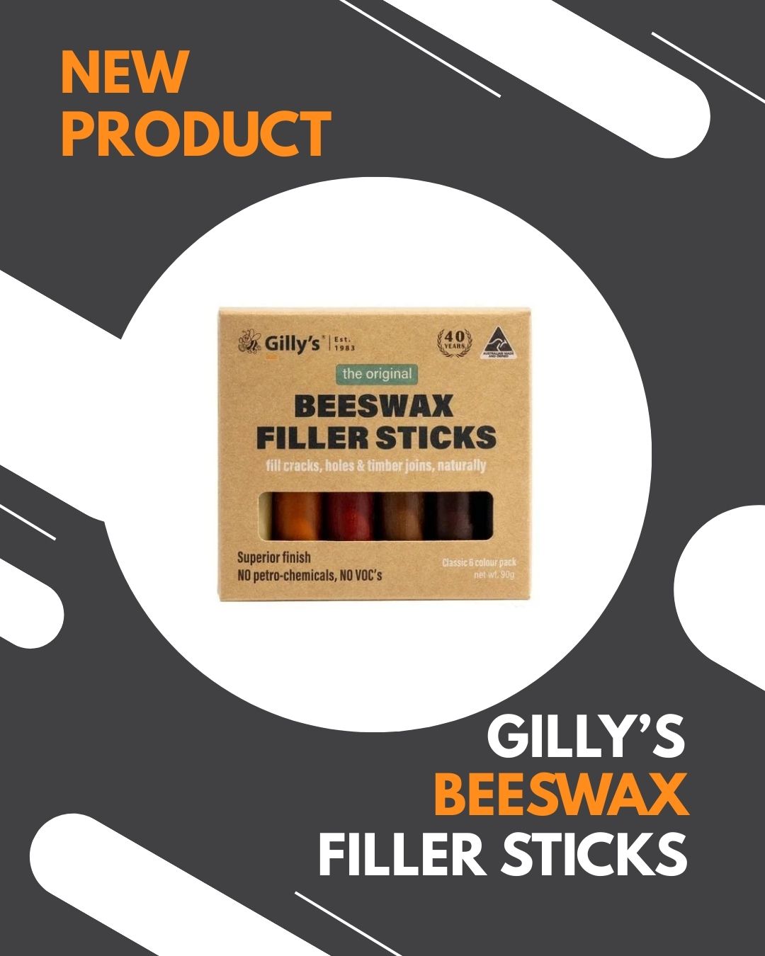 Say hello to Gilly’s Beeswax Sticks